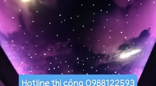 Trần ánh sao tại phòng giải trí căn hộ cao cấp Long An
