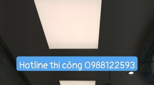 trần xuyên sáng trắng tại tòa nhà PETROLANDMARK Q2
