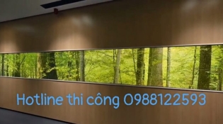 vách xuyên sáng kết hợp kính bảo vệ tại khách sạn cao cấp