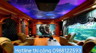Trần Sao phòng chiếu phim tại biệt thự siêu sang Đồng nai