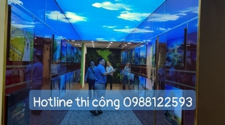 trần bầu trời tại khu triển lãm