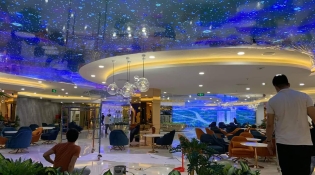 trần xuyên sáng vũ trụ tại căn hộ mẫu của ĐẤT XANH GROUP