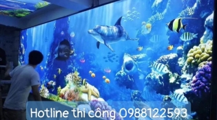 vách xuyên sáng chủ đề về biển cả