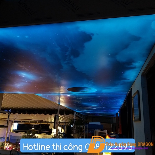 Trần Sao băng tại phim trường ở TPHCM