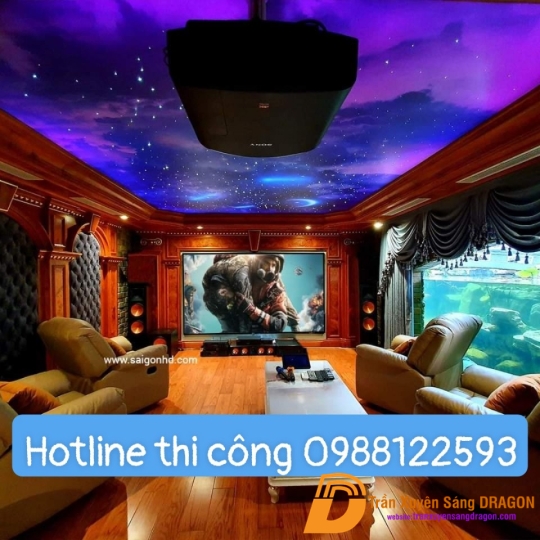 Trần Sao phòng chiếu phim tại biệt thự siêu sang Đồng nai