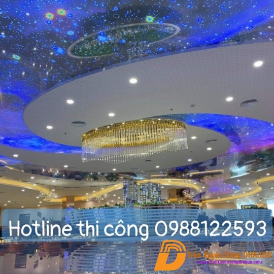 trần xuyên sáng vũ trụ tại căn hộ mẫu của ĐẤT XANH GROUP