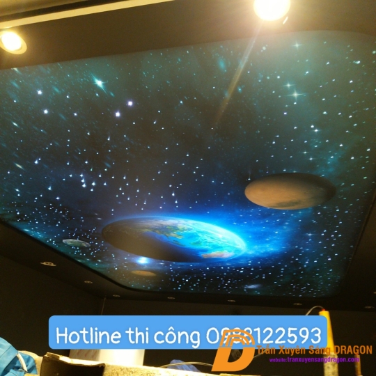 trần ánh sao phòng giải trí tại Q12 TPHCM