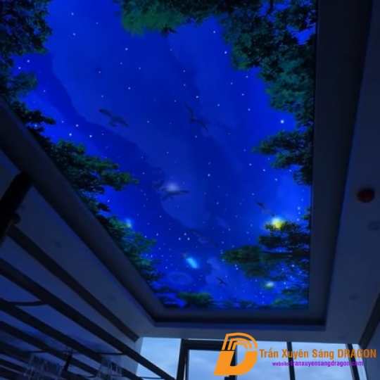 Trần ánh sao phòng ngủ cao cấp